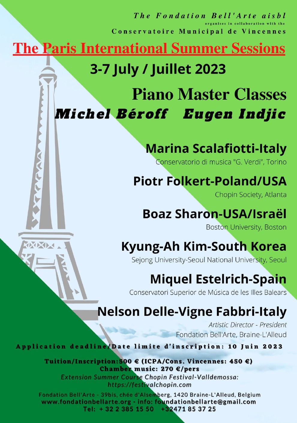 Paris International Summer Sessions 2023